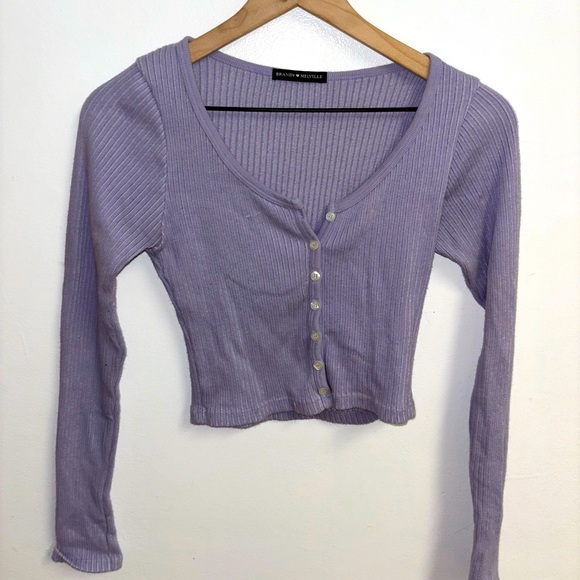 Brandy Melville Tops - Purple Long Sleeve Brandy Melville